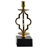 11.42'' Agate/Metal/Crystal Tabletop Candlestick