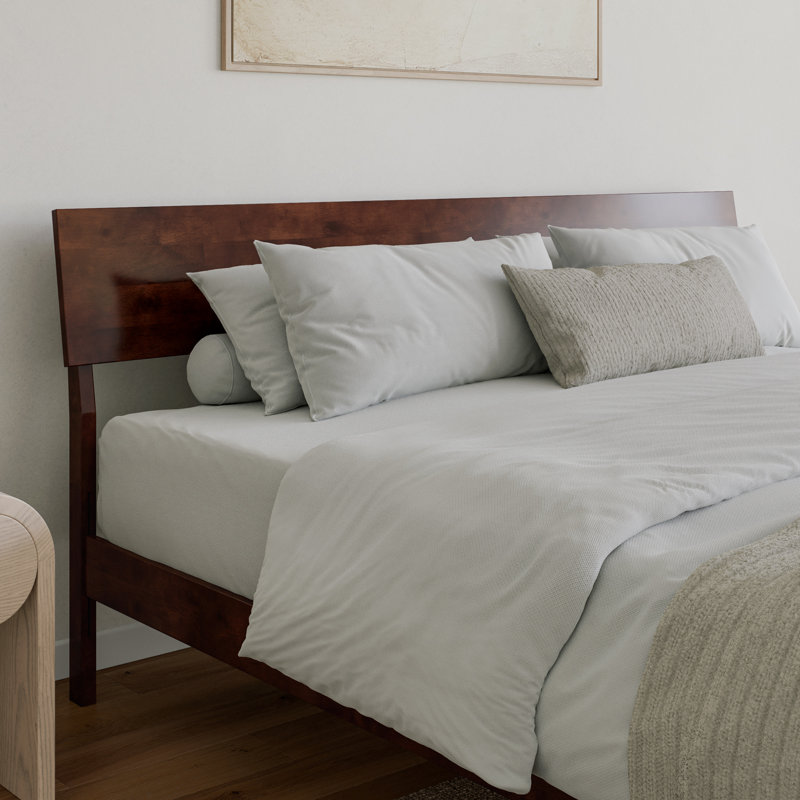  Bradford Wood Adjustable Panel Headboard, Walnut, King