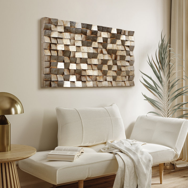Textured 1 by Primo - Unframed Blocks on Wood