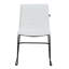 Chaise d'invité de bureau en cuir / polyester Lagan-1314206495