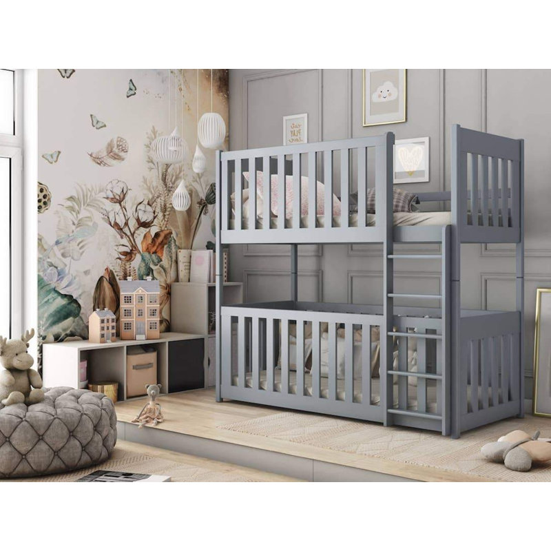 Earhart Single (3') Standard Bunk Bed, Grey