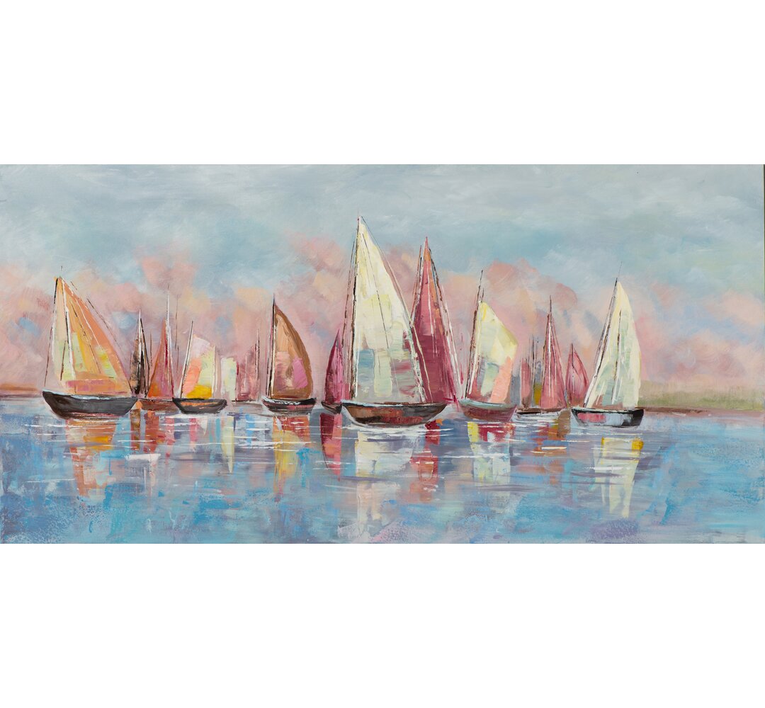 Colourful Regatta - Gemäldedruck auf Leinwand