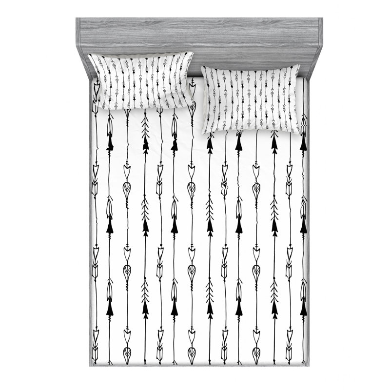 Microfiber Sheet Set, Queen Sheet Set with Fitted Sheet