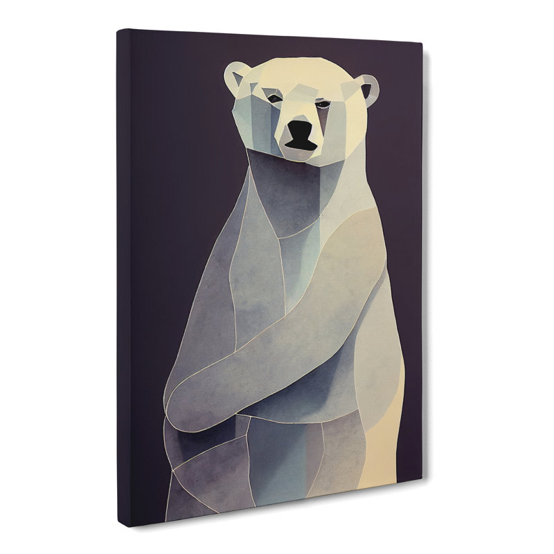 Carterville Polar Bear Contemporary Vol.3 - Wrapped Canvas, 60cm H x 40cm W x 3cm D