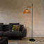 Grande lampe sur pied avec abat-jour en rotin 1 lumière Varkins