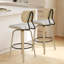Tabouret de bar pivotant à hauteur de comptoir 26 po-125578921