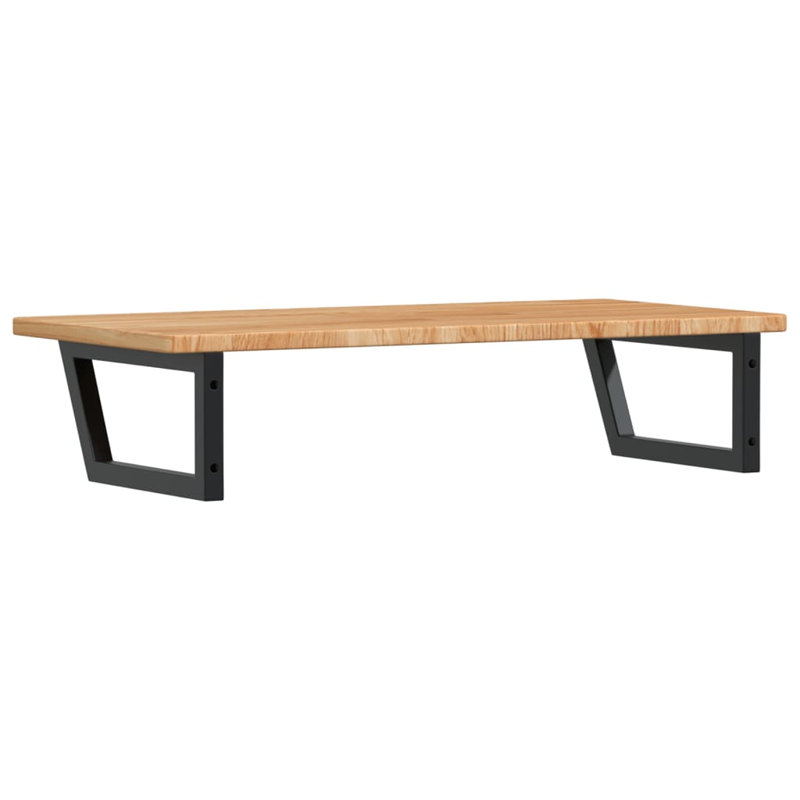 Breyen 100cm Solid Wood Bathroom Vanity Top, Oak/Black
