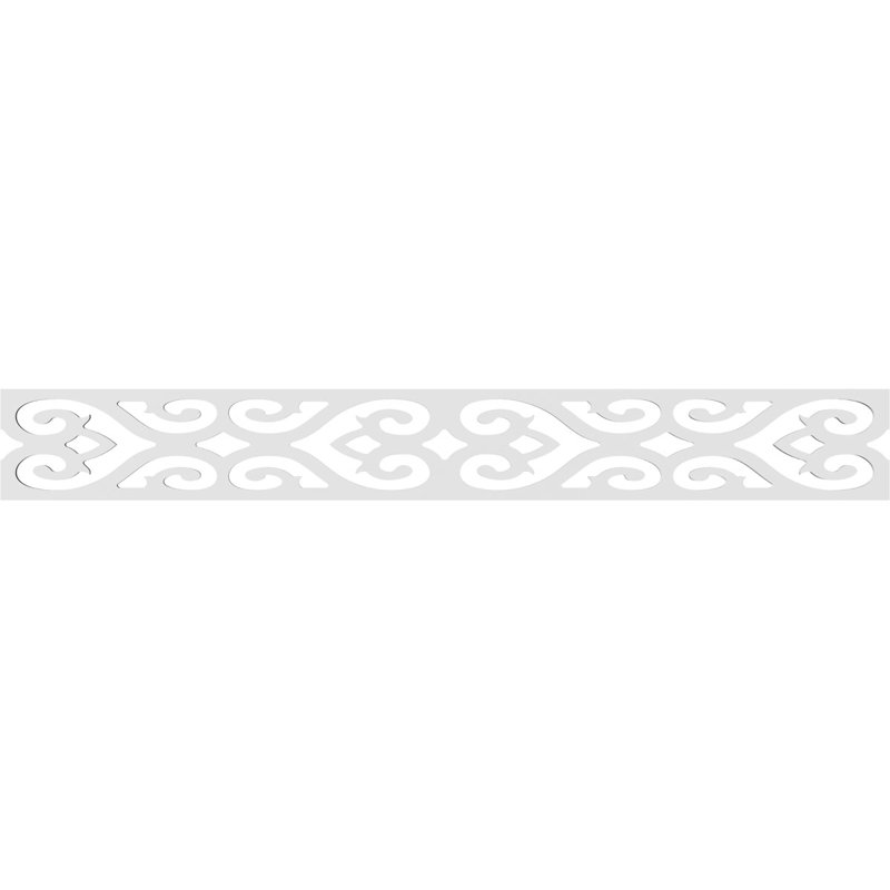 Garniture de sol en PVC de qualité architecturale H 6 po x P 5/8 po x L 48 po Henrietta, H 6 po x L 48 po x P 0,63 po