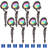 Orateur RGB LED Landscape Wall Wash Lighting, Colour Changing Low Voltage Landscape Lights