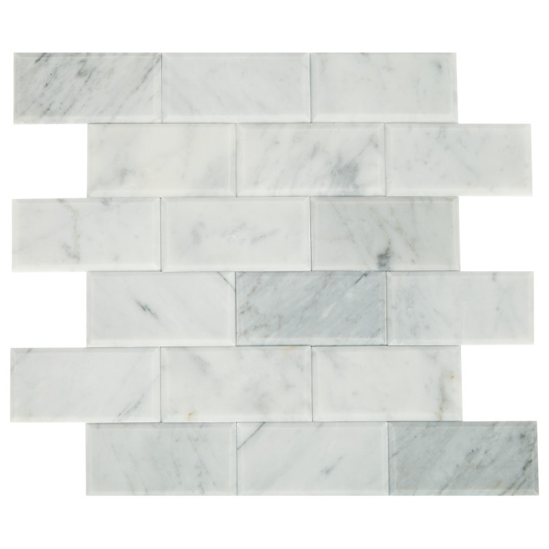 Mosaïque en pierre naturelle auto-adhésive 2 po x 4 po Daltile SimplyStick Mosaix (12 pièces par carton) (11,64 pieds carrés par carton)