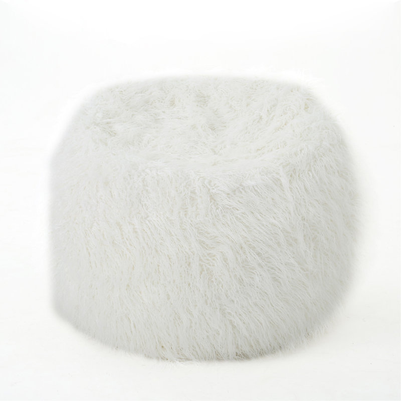 Fauteuil à billes confortable en fausse fourrure pour la détente et l'amélioration du style