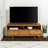 Mid-Century Modern Solid Wood 3-Drawer 58" TV Stand For 65" Tvs With 2 Open Cubbies-100019206