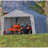 Shed-in-a-Box® Shelter, PEAK, 12X12X8, GRAY