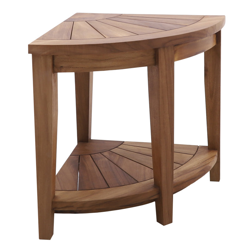 Biagi 18 in. W Teak Shower Bench