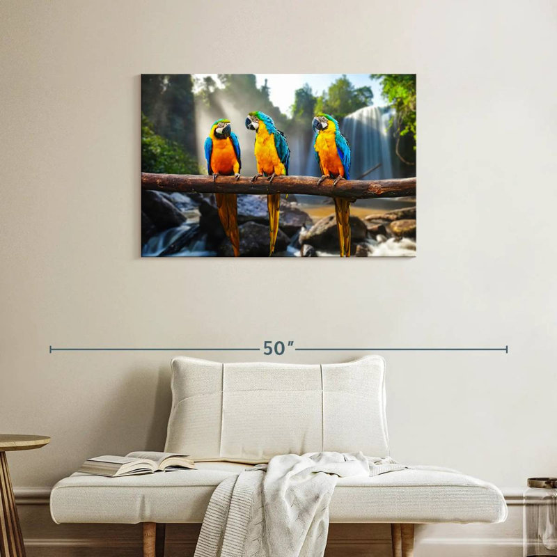 Brampt Macaw Friends, 24" H x 36" W