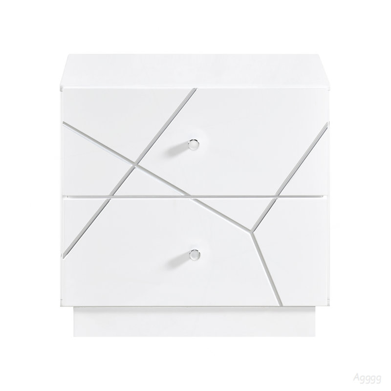 Ensemble de meubles de chambre à coucher à 2 tiroirs Glamour