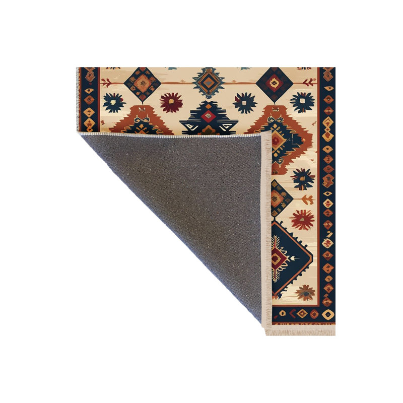 Tapis tissé crème Mosso, 3'3" x 4'11"