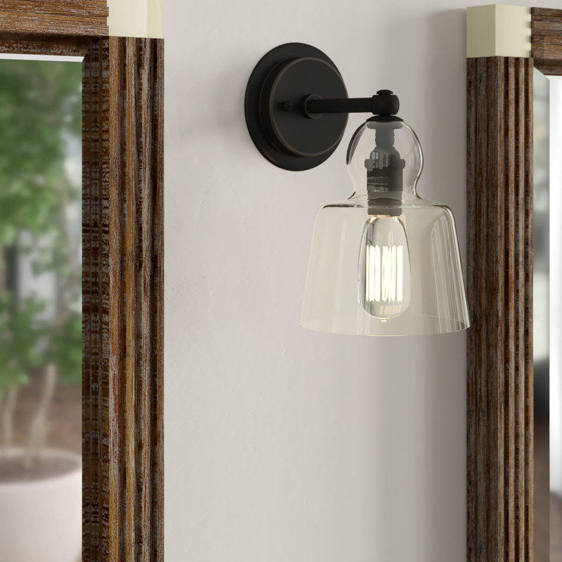 Albert 1 - Light Armed Sconce, Deep Patina Bronze