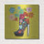 Art mural en métal luxueux «Love Shoes 2 Bright» par Farida Zaman, 36 po x 36 po