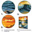 «Bright Sunset of Waves Breaking At The Shore III», reproduction sur toile-461644034-461644039