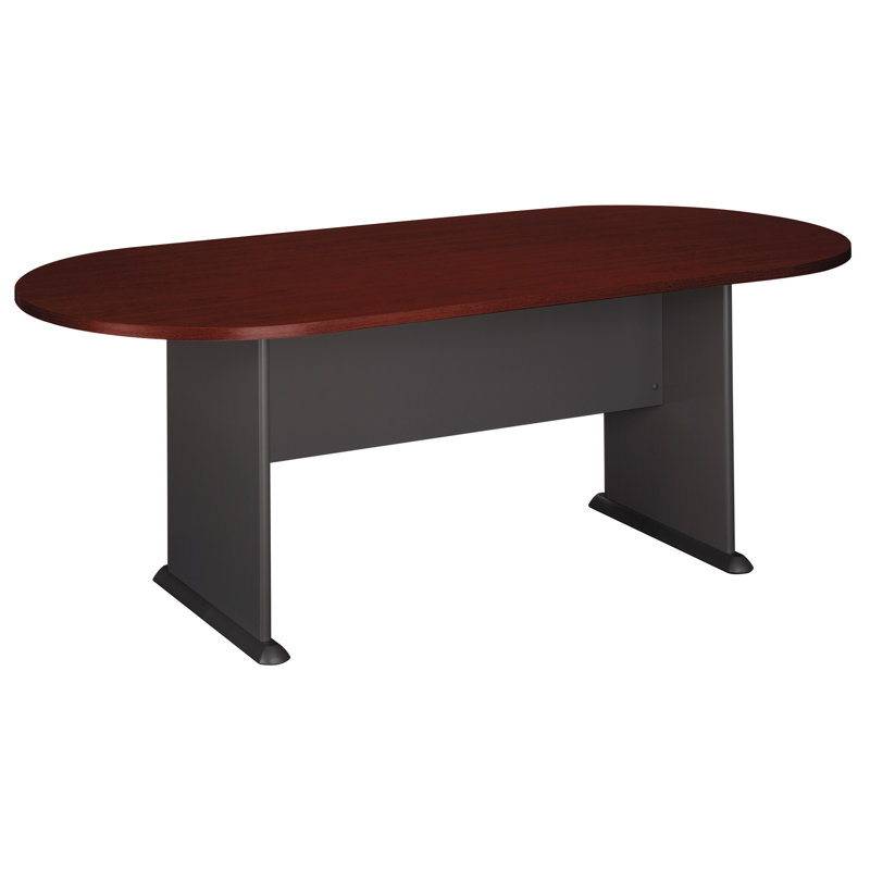 Table de conférence Racetrack, Acajou