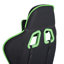 Fit@home Adjustable Armrest and Reclining PC & Racing Game Chair in Black and Green