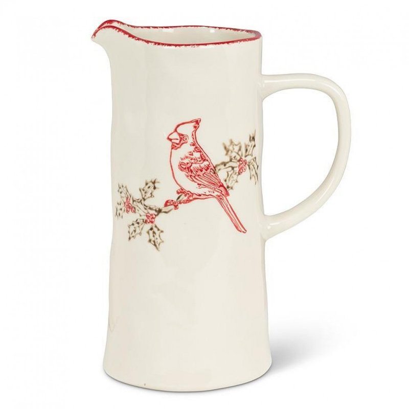 Cardinal Stamp Large Pitcher