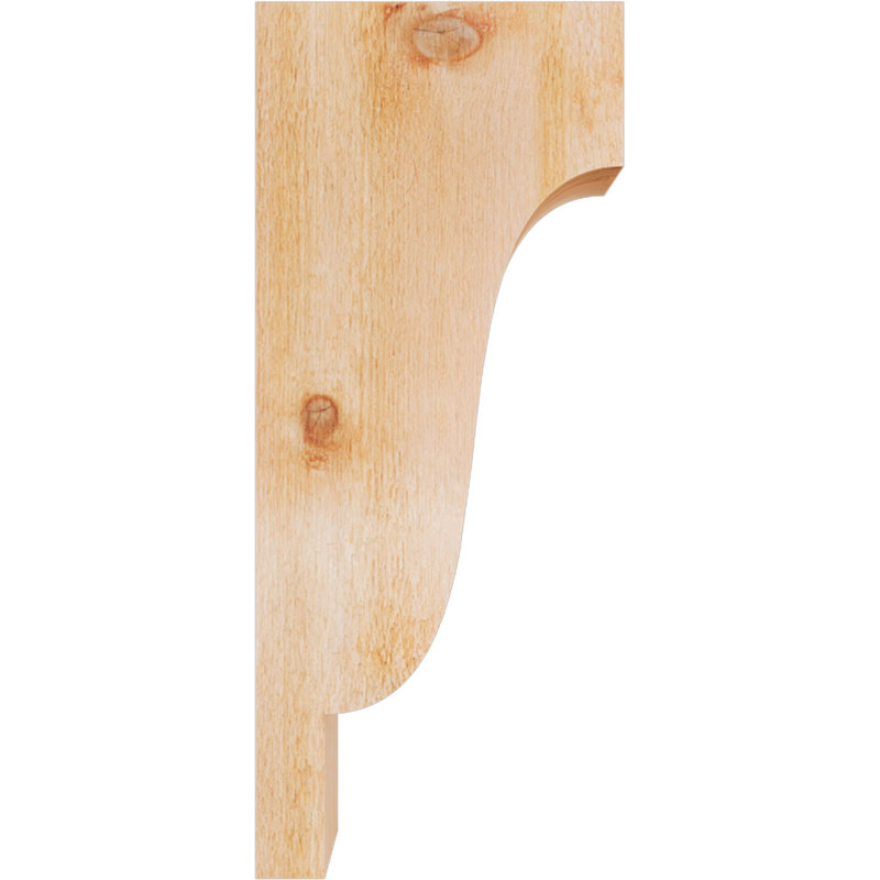 Newport Corbel, H 28 po x l 4 po x P 12 po, Cèdre rouge, Sciage brut