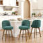 26" 3PCS Swivel Upholstered Counter Stool With Solid Wood Frame And Mid Back-1043452200-1047842985