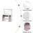 Makeup Vanity With 11 Hollywood Bulbs, 3Color Lighting Modes Adjustable Brightness, Dressing Table With Visual Glass Top And 11 Pink Finish Drawers, Vanity Desk Set With Cushioned Stool