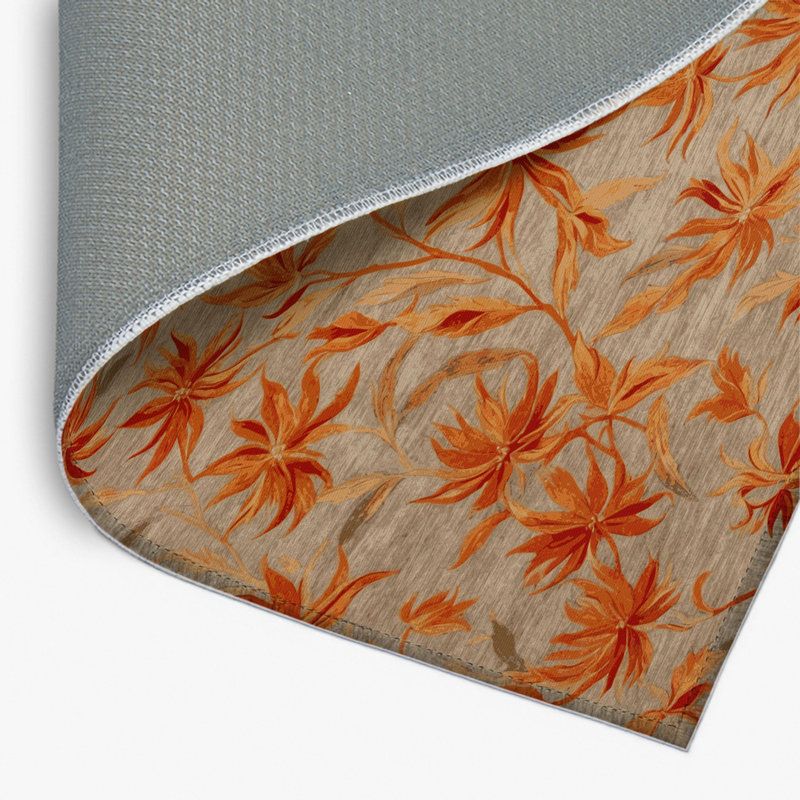 Tapis beige d'intérieur et d'extérieur Botanical, Rectangulaire 2 pi x 3 pi