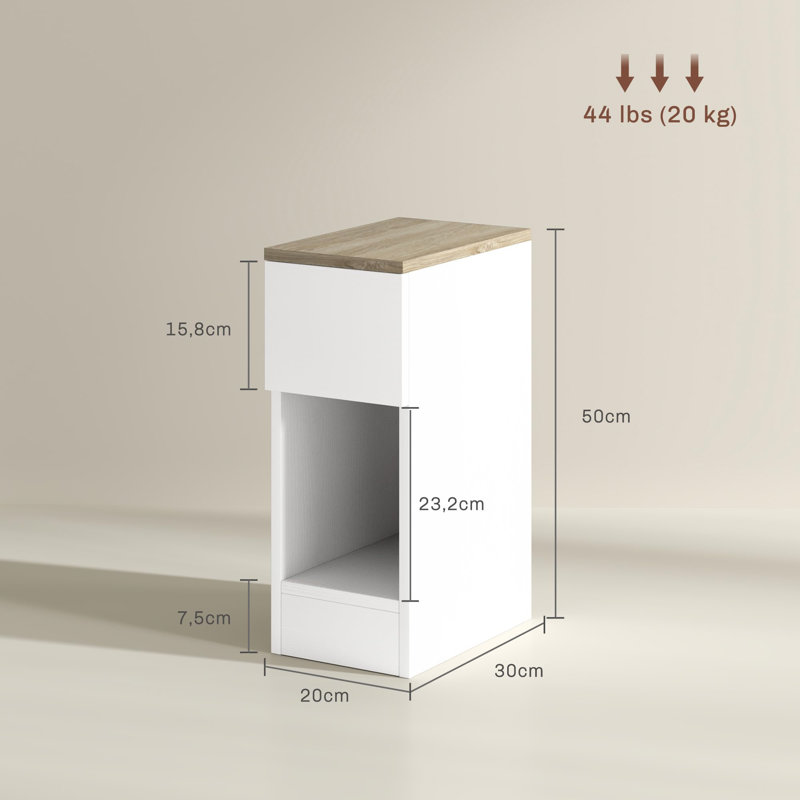 25cm W Particle Board / Chipboard Bedside Table