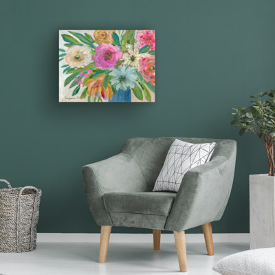 Wrapped Canvas Wall Art - Suzanne Allard 'Meet me in Rio' Wall Art for Living Room, Bedroom, or Office Décor  - 14x19