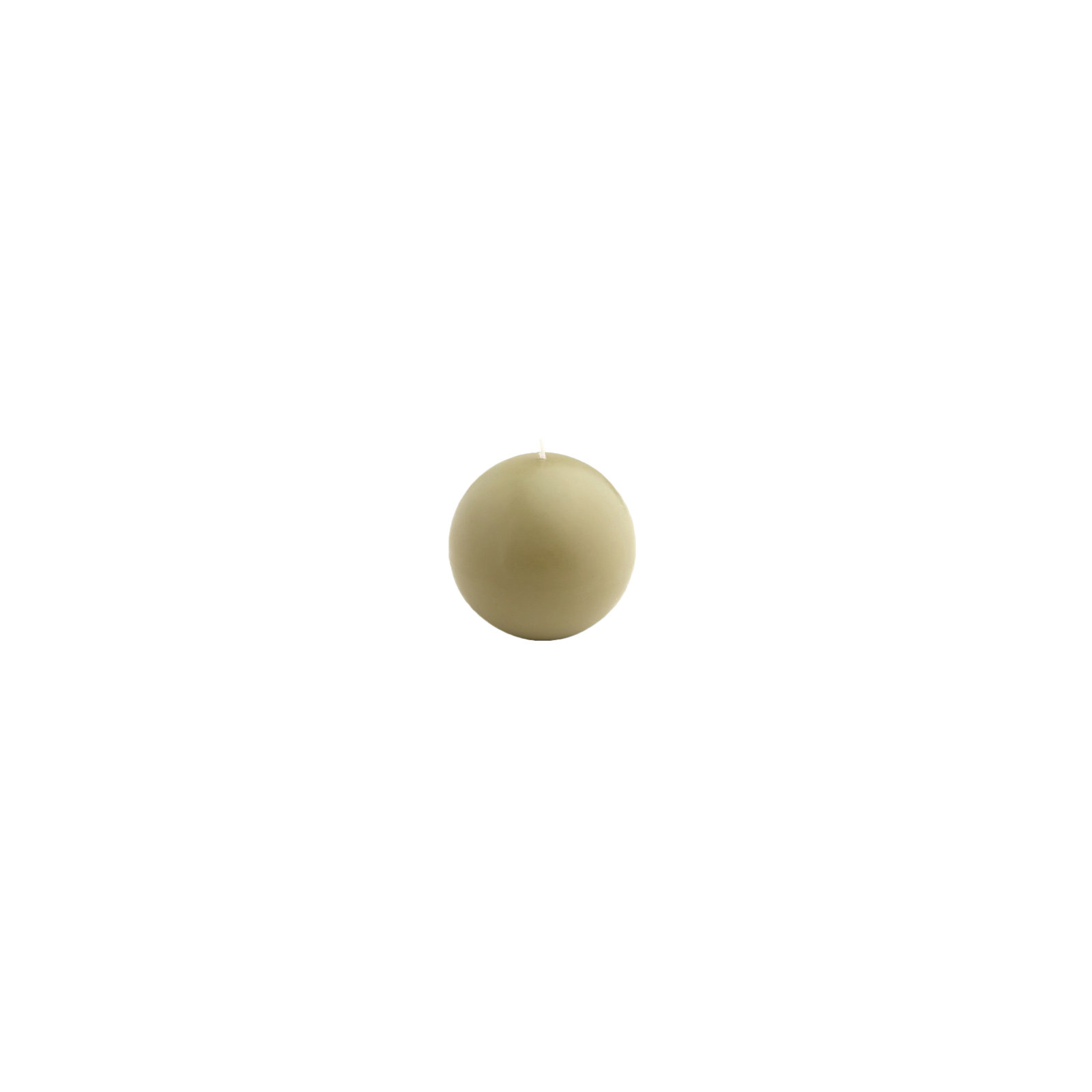 Ball Candle, 2" Diameter, Set of 12, Sage Green