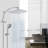 8-Inch Rainfall Shower Head With High-Pressure Handheld Spray, 16-Inch Adjustable Curved Shower Arm Extension, 7 Spray Settings, 71-Inch Hose & Sticky Shower Holder-112993840