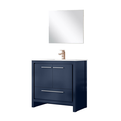 Ensemble de meuble-lavabo, comptoir, robinet et miroir de 18 po