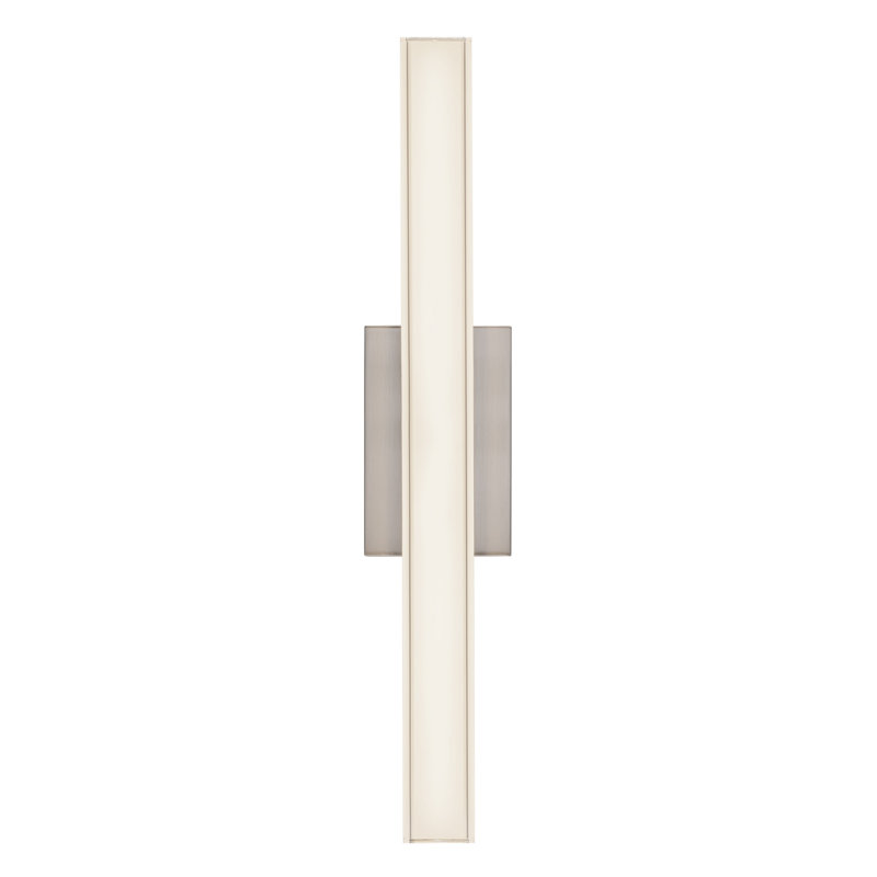Garland 24-in Black dimmable LED Wall Sconce, Nickel