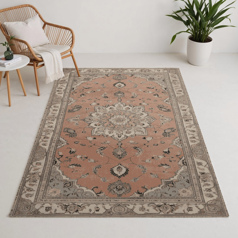 Tapis gris d'intérieur et d'extérieur Tabriz, Rectangle 9 pi x 12 pi