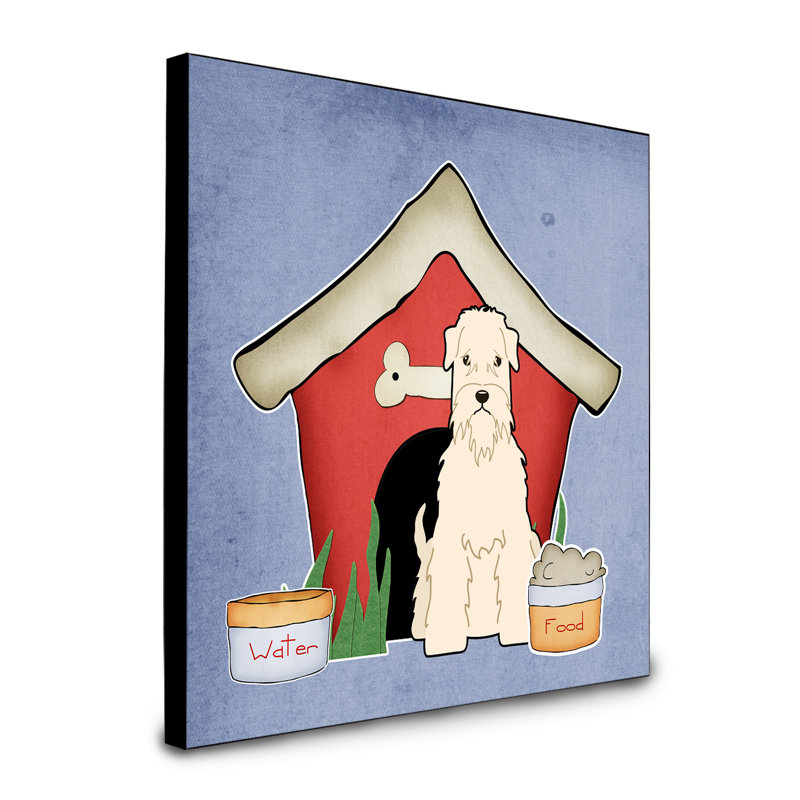 Panneau mural d’art collection dog house Scarvinia, Terrier irlandais à poil doux