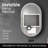 Wall Mounted LED Mirror Frameless Bathroom Vanity Oval Lighted Mirror with Anti-fog&Dimmable Lights-156621183