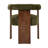 Modern Barrel Back Accent Chair With Velvet Upholstery And Wood Frame
