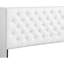 Lit transitionnel chic blanc éclatant - Revêtement pour une nuit douillette et fabrication confortable de H 50 po x l 60 po x P 80 po