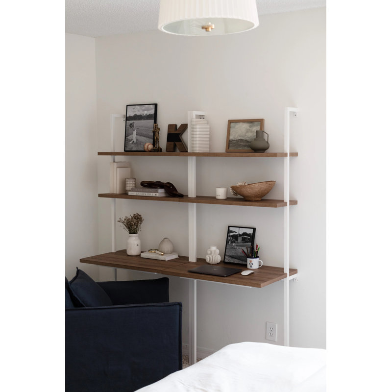 Jahiem 2 - Piece Desk Set, Oak/White