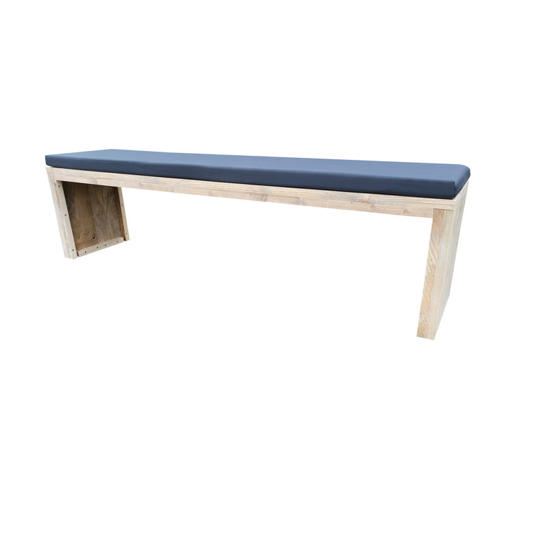 Murray Solid Wood Outdoor Bench, 50 cm H x 120 cm W x 38 cm D