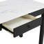 Bureau 1 pièce moderne en faux marbre blanc