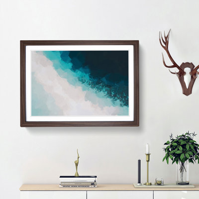 Cocoa Island Beach in Abstract - Picture Frame Graphic Art Print