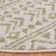 Lorenco Southwestern Machine Made Power Loom Polypropylene Area Rug in Ivory/Sage