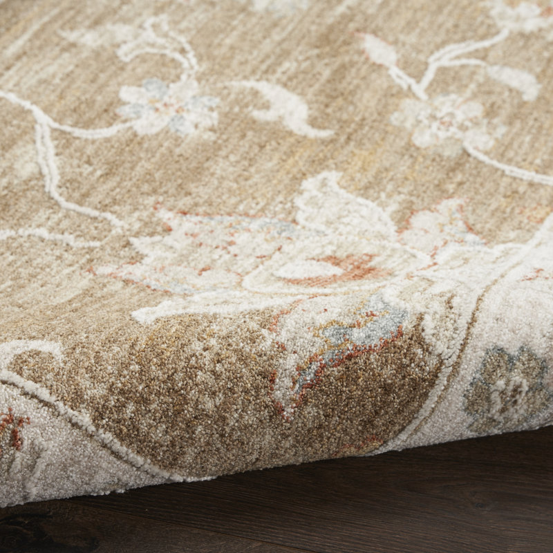 Infinite 2'3" x 10'2" Mocha Vintage Indoor Rug, Mocha, Runner 2'3" x 10'2"