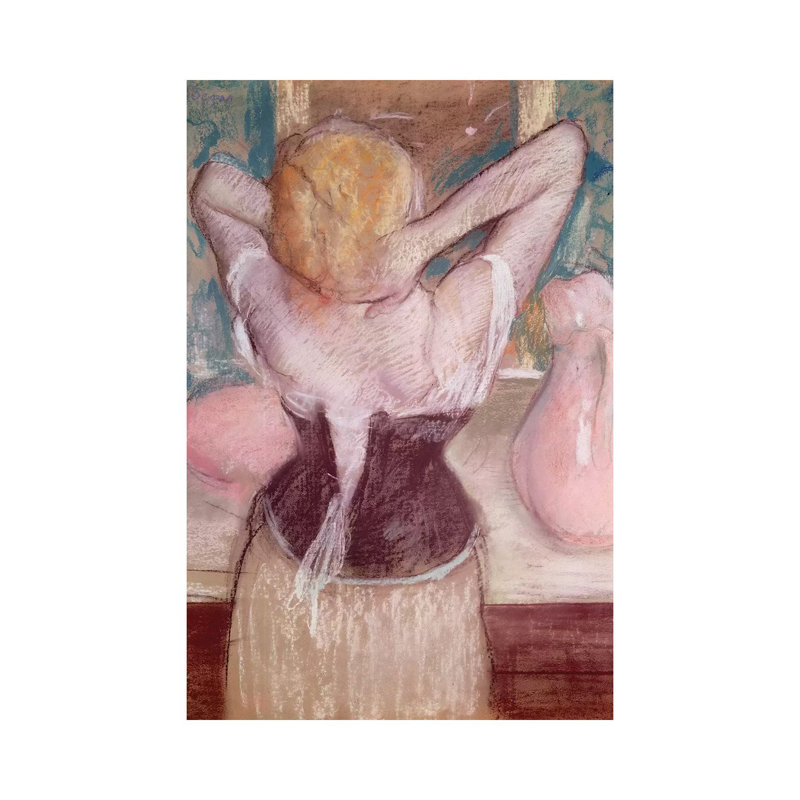 La Toilette by Edgar Degas - Wrapped Canvas Painting, 20.32 cm H x 30.48 cm W