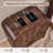Fluted Panel 3-Drawer Dresser Bedroom Storage Organizer With Metal Handles-1904270319